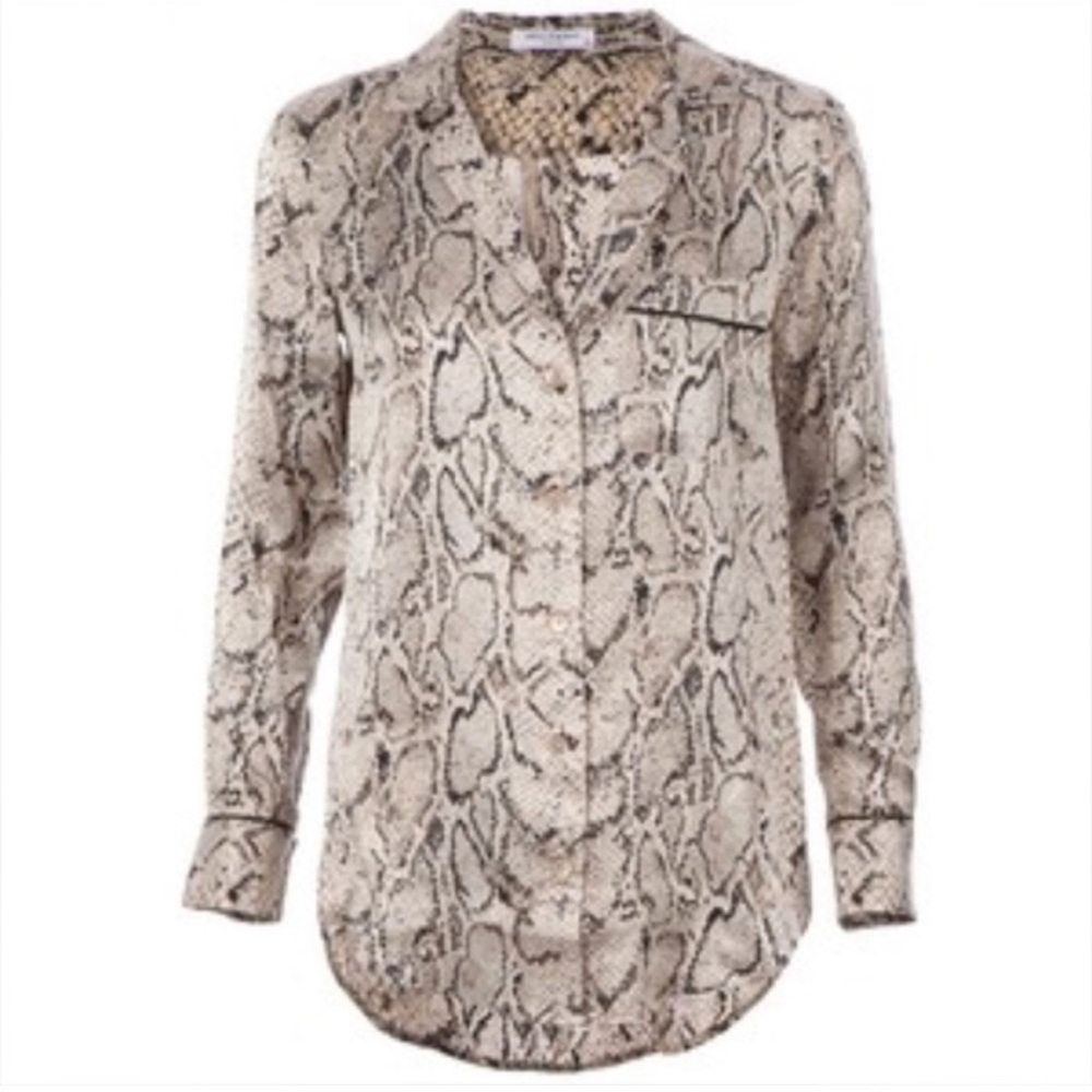 Equipment XS snake print dress